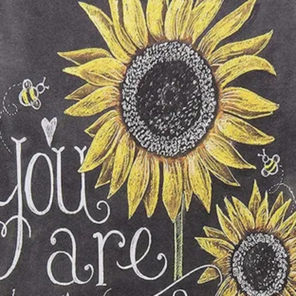NEW YOU ARE MY SUNSHINE SUNFLOWERS & BEES METAL TIN SIGN 8" X 12" FARMHOUSE WALL - Picture 5 of 6